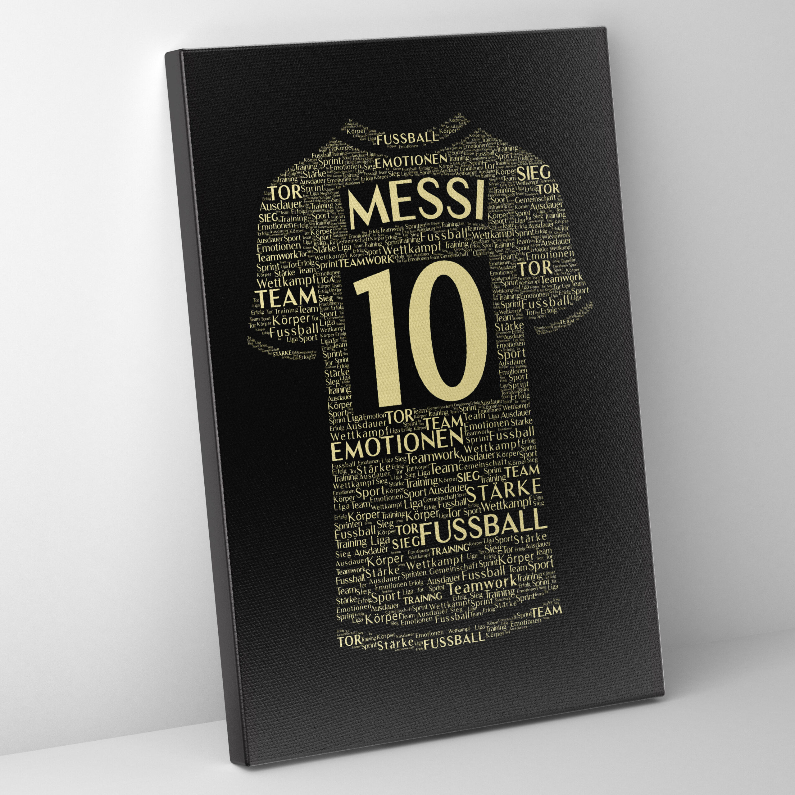 Gold Canva_Leinwand_Fußball_Trikot